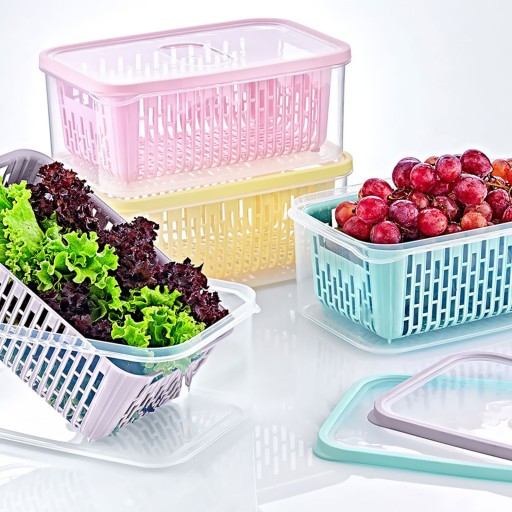 КОНТЕЙНЕР С СИТОМ-КАПЕЛЬНИЦОЙ 1,6л, Vege