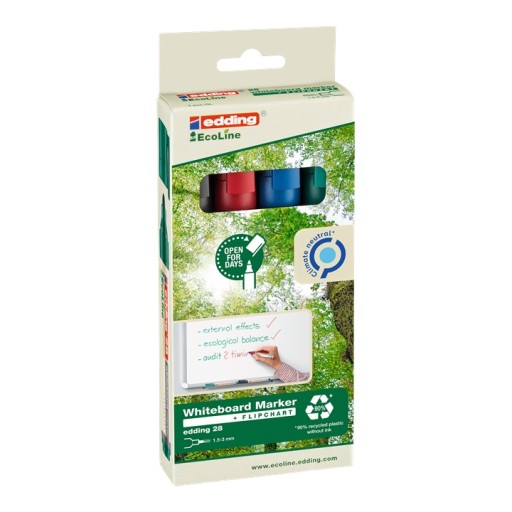 Маркер сухого стирания Edding 28 EcoLine 4 шт x 2