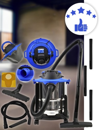 ПРОМЫШЛЕННЫЙ ПЫЛЕСОС БЕЗРЕШЕННЫЙ ДЛЯ СУХОЙ ВЛАЖНОЙ ТУРБО ЖИДКОСТИ KARCHER 2000W