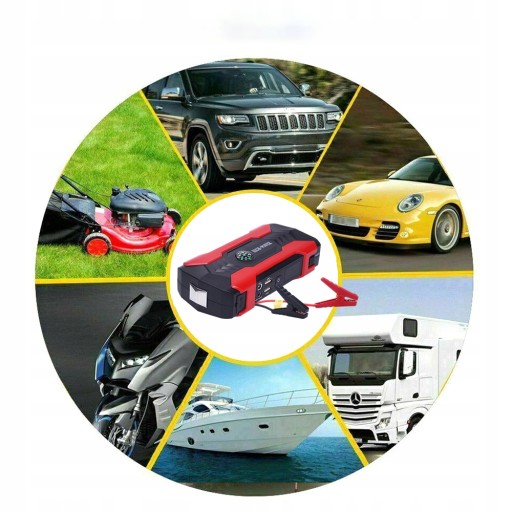 CAR JUMP STARTER POWER BANK 30000MAH URZĄDZENIE ROZRUCHOWE Z LATARKĄ LED