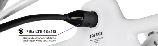Zestaw Spacetronik EOS DVB-T2 UHF+VHF H/V +sumator