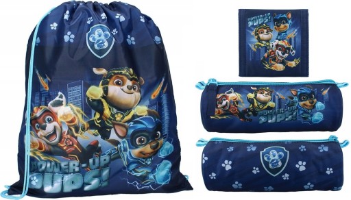 WOREK + PIÓRNIK + PORTFEL Paw Patrol: The Mighty Movie PIESKI PSI PATROL