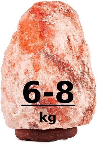 Лампа из гималайской соли, натуральная, 6-8 кг.