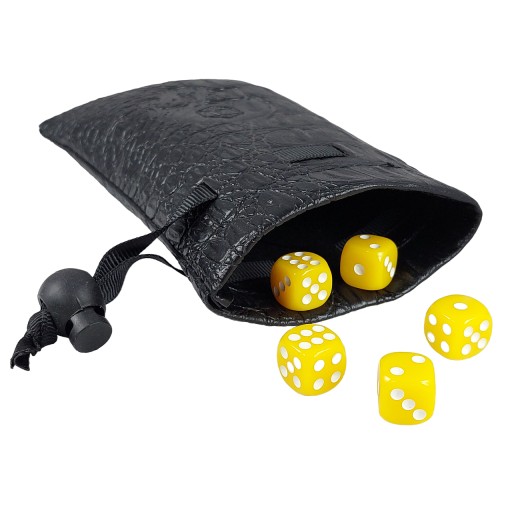 ZESTAW 2 KOSTEK K6 RPG KOŚĆ SZEŚCIOŚCIENNA ŻÓŁTA 1,6 CM