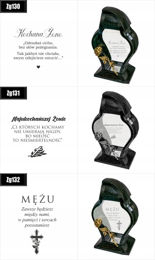 Personalizowany Znicz z grawerem dla Chrzestnej twój napis różne wzory