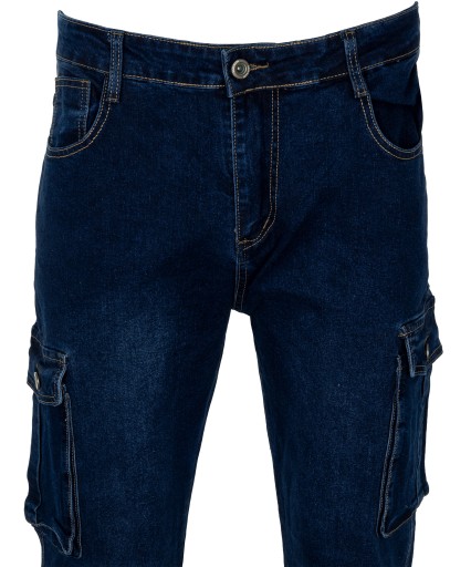 Spodnie bojówki jeansowe dżinsowe jeans W35