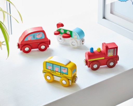 ŚWINKA PEPPA Drewniany Mini Pojazd Samolot
