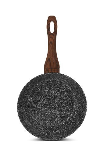 PATELNIA WOK 24 CM POKRYWKA INDUKCJA GRANIT