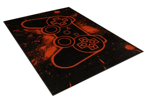 DYWAN DLA GAMERA GAMEPAD PAD CZERWONY CZARNY DZIECIĘCY LIMA 160x230 cm
