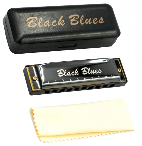 Диатоническая губная гармошка Blues Black G, ЧЕРНАЯ