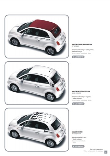 КАТАЛОГ ПРОСПЕКТ FIAT 500 59189004 59189011