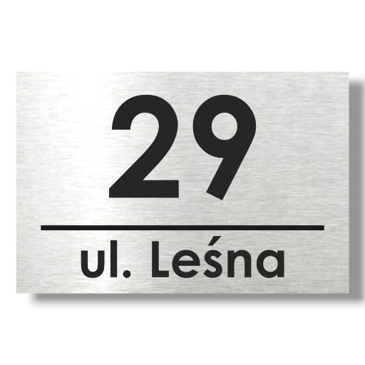 АДРЕСНАЯ ТАБЛИЧКА С НОМЕРОМ ДОМА ПРОЧНАЯ И ЭЛЕГАНТНАЯ 30Х20см DIBOND UV PRINT
