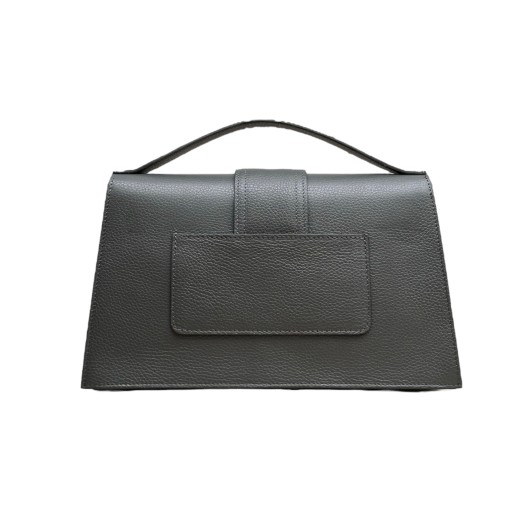 Сумка-сундук из натуральной кожи Grace Maxi Graphite