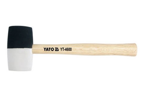 РЕЗИНОВЫЙ МОЛОТОК ЧЕРНО-БЕЛЫЙ 250G YT-4601 YATO