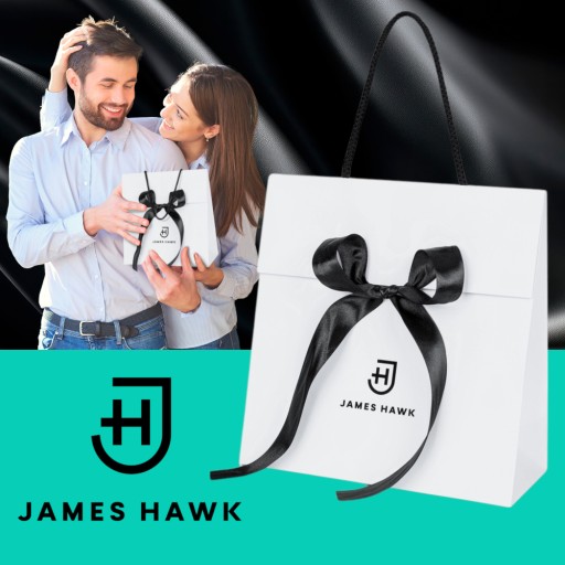 Мужской кожаный кошелек James Hawk Smart Wallet Slim 1,5 см RFID Черный