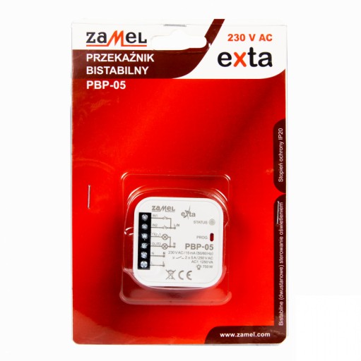 Zełl Exta Bistablel Relay 2Z 230V PBP-05