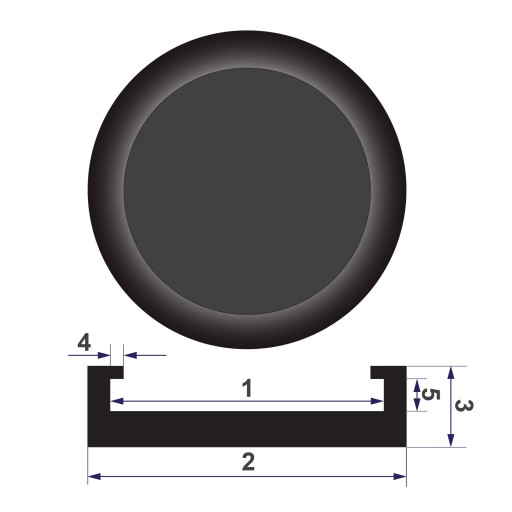 РЕЗИНОВАЯ КРЫШКА ПОД ПОДЪЕМНИК КОЛОННЫ 140X130X25MM - STIX