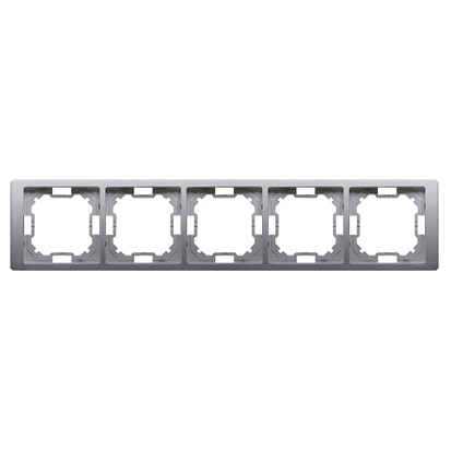 Simon Basic Neos Ramka pięciokrotna 5-krotna stal inox BMRC5/21