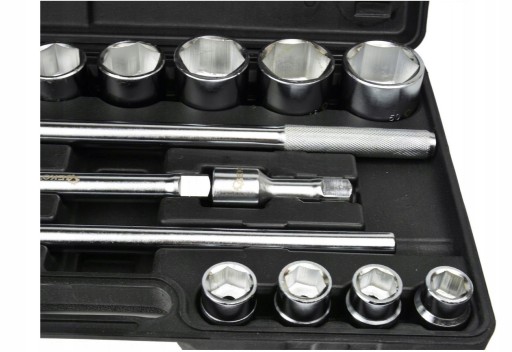 LARGE SOCKET KIT 21EL. 3 4 6-угольный 19-50мм LARGE SOCKET TIR SET