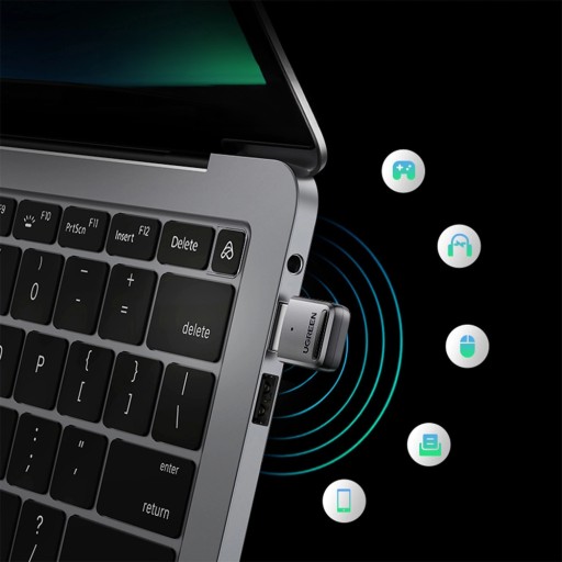 Adapter nadajnik do komputera, USB-A - Bluetooth 5.0, mały smukły, Ugreen
