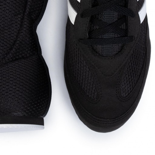 ТРЕНИРОВОЧНЫЕ ВЫСОКИЕ БОКСЕРСКИЕ КРОССОВКИ ADIDAS BOX HOG 2 FX0561, ЧЕРНЫЕ, размер 42 2/3