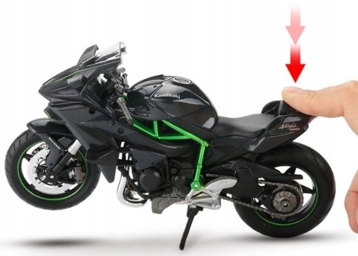 Модель мотоцикла KAWASAKI H2 R NINJA В МАСШТАБЕ 1:12