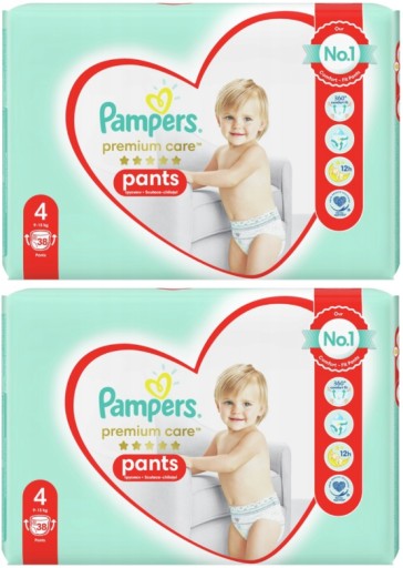 PAMPERS PREMIUM CARE PANTS 4 PIELUCHOMAJTKI 76 SZT