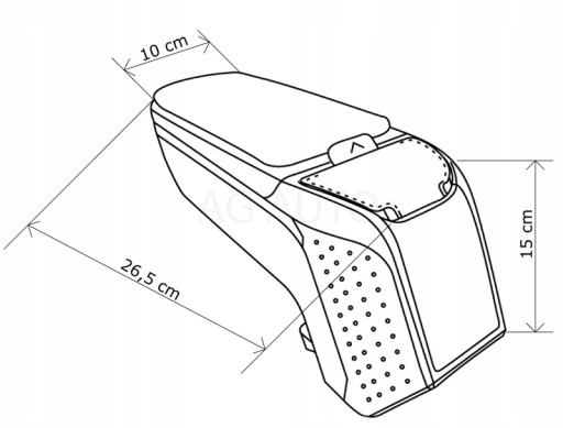 Подлокотник ARM2 Mazda 2, 2007-2014, Bx