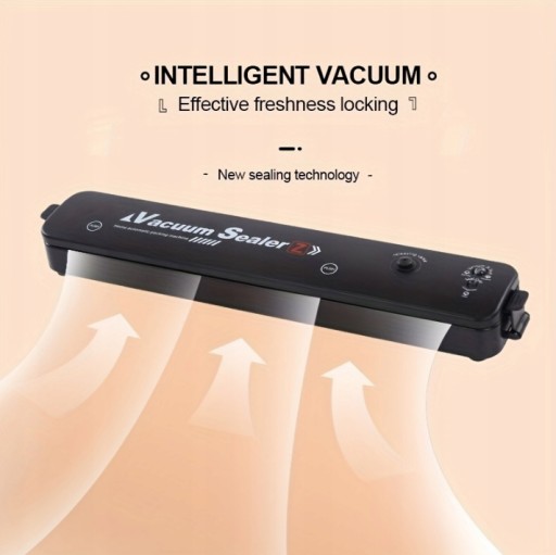 1set Vacuum Sealer With Seal Bags, Food Vacuum Sealer With Built-in Cutter