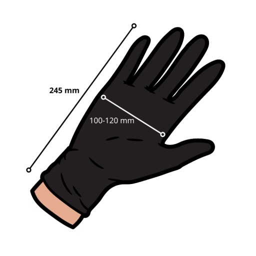 Перчатки рабочие НИТРИЛовые черные AQL 1.5 GRIPZZLY Black r.L 50 шт.