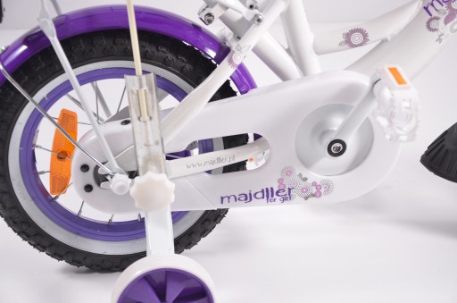 Велосипед Majdller STELLA 12 дюймов, белый и фиолетовый