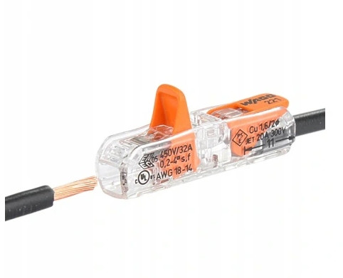 60 x Szybkozłączka 2x0,2-4mm² WAGO 221-2411
