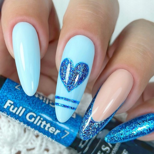 5+2 CLARESA Гибридные лаки для ногтей верхняя база GLITTER