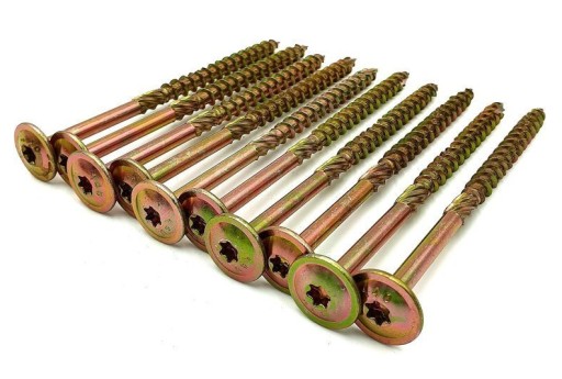 СТОЛЯРНЫЕ ВИНТЫ ПО ДЕРЕВО 6x80 TORX ШАЙБА С ПЛАСТИННОЙ ГОЛОВКОЙ DMX 100 шт.
