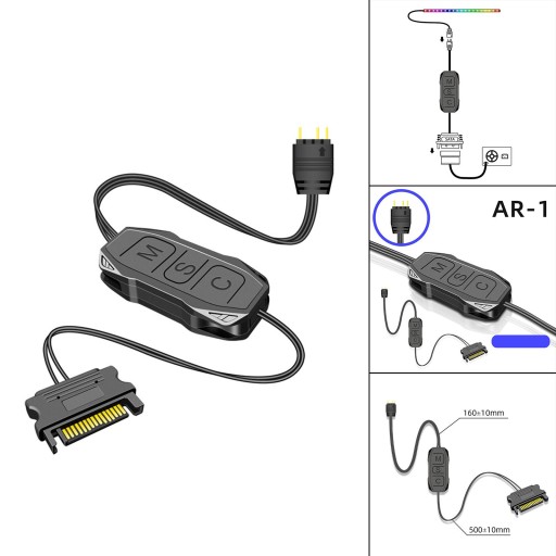 Контроллер ARGB USB 5V Материнская плата Внешний Вкл. Выключенный