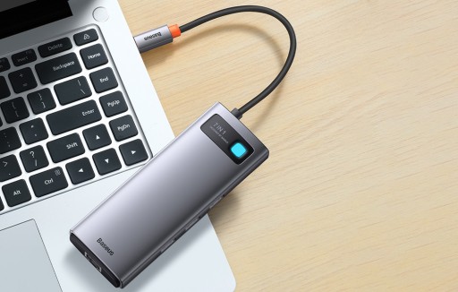 АДАПТЕР-ХАБ BASEUS 7 В 1 USB-C НА 3X USB3.0/HDMI/USB-C PD/VGA/ETHERNET RJ45
