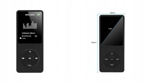 MP3/MP4-плеер емкостью 64 ГБ с записью голоса в FM-диапазоне