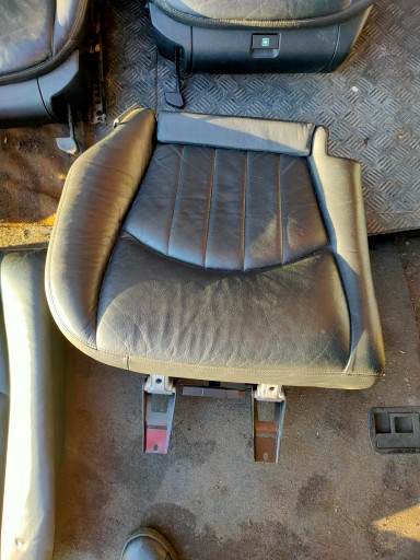 FOTELE WNĘTRZE MERCEDES W211 SKÓRA CZARNE KOMPLET