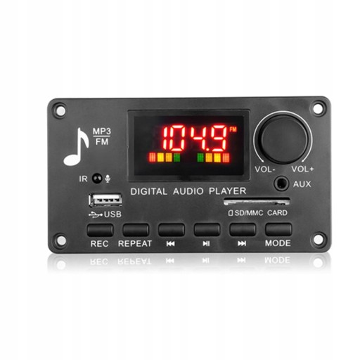 12 В USB TF USB аудиомодуль FM-автомагнитола с