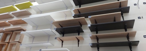 Декоративная металлическая опора для полки LOFT черная кованая для полки 15x15 СМ
