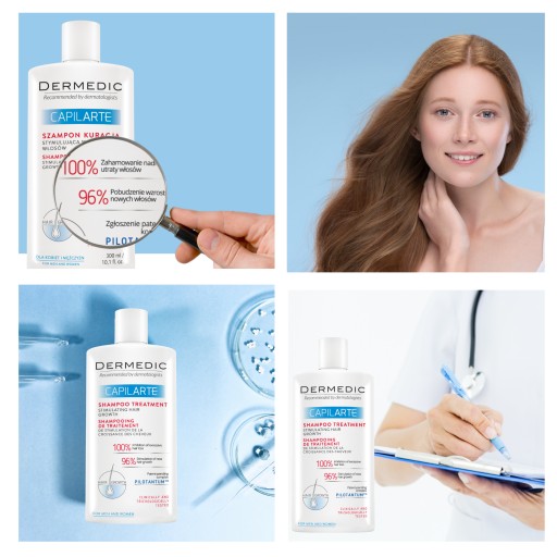 Dermedic Capilarte Шампунь для волос + Кондиционер Сыворотка для роста волос