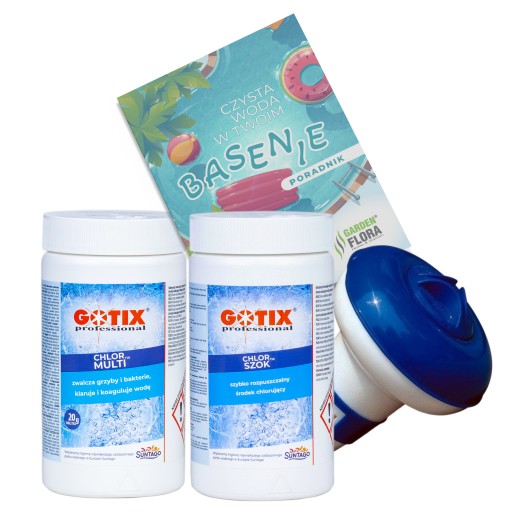 CHLORtix DO BASENU MULTI 1kg + CHLORtix SZOK 1kg gotix zestaw do BASENU