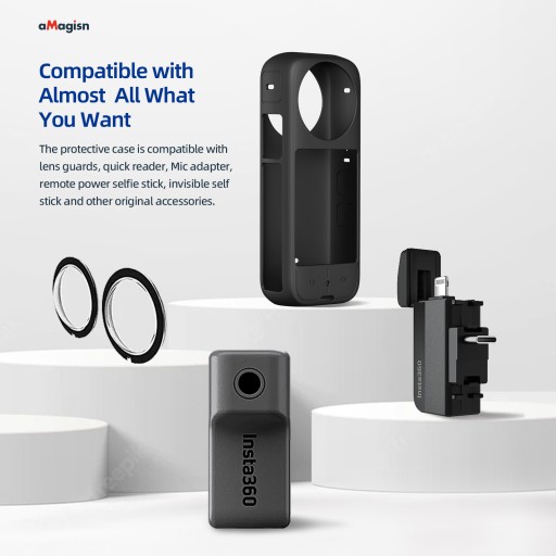 СИЛИКОНОВЫЙ ЧЕХОЛ ДЛЯ ЛИНЗ ДЛЯ INSTA360 X3