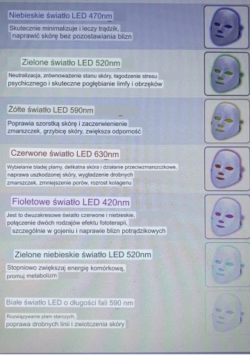 Профессиональная светодиодная маска 7 цветов, лицо+шея Deciniee LED омоложение