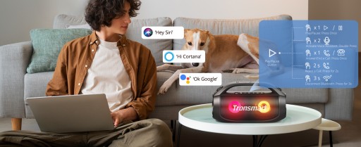 ПОРТАТИВНЫЙ ДИНАМИК BLUETOOTH 40 ВТ 24 ЧАСА TRONSMART BANG SE