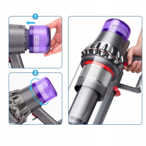 2x ФИЛЬТР DYSON V11 V15 SV14 SV17 SV22 ЗАДНИЙ ФИЛЬТРУЮЩИЙ ЭЛЕМЕНТ С ЩЕТКОЙ