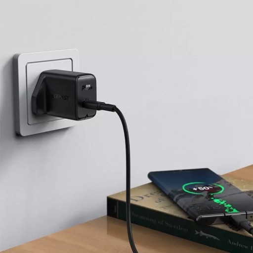 Настенное зарядное устройство Acefast GaN (вилка для Великобритании), USB C
