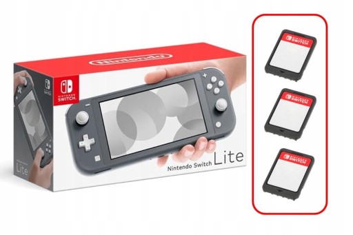 Игровая коробка IRIS с 12 игровыми картами для консоли Nintendo Switch Lite, черная