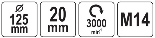 ДИСК ПОЛИРОВАЛЬНЫЙ ДИСК 125x20мм M14