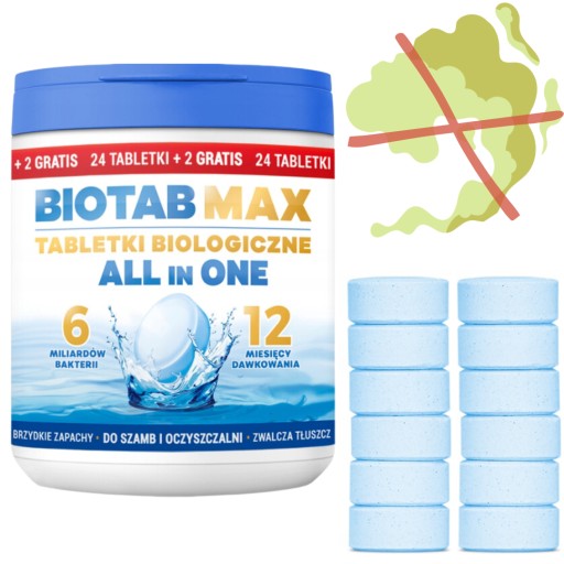 Таблетки BIO 3IN1 BACTERIA для септиков и очистных сооружений